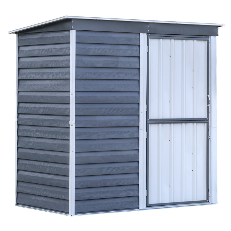 arrow shed-in-a-box 7 ft. w x 4 ft. d metal horizontal